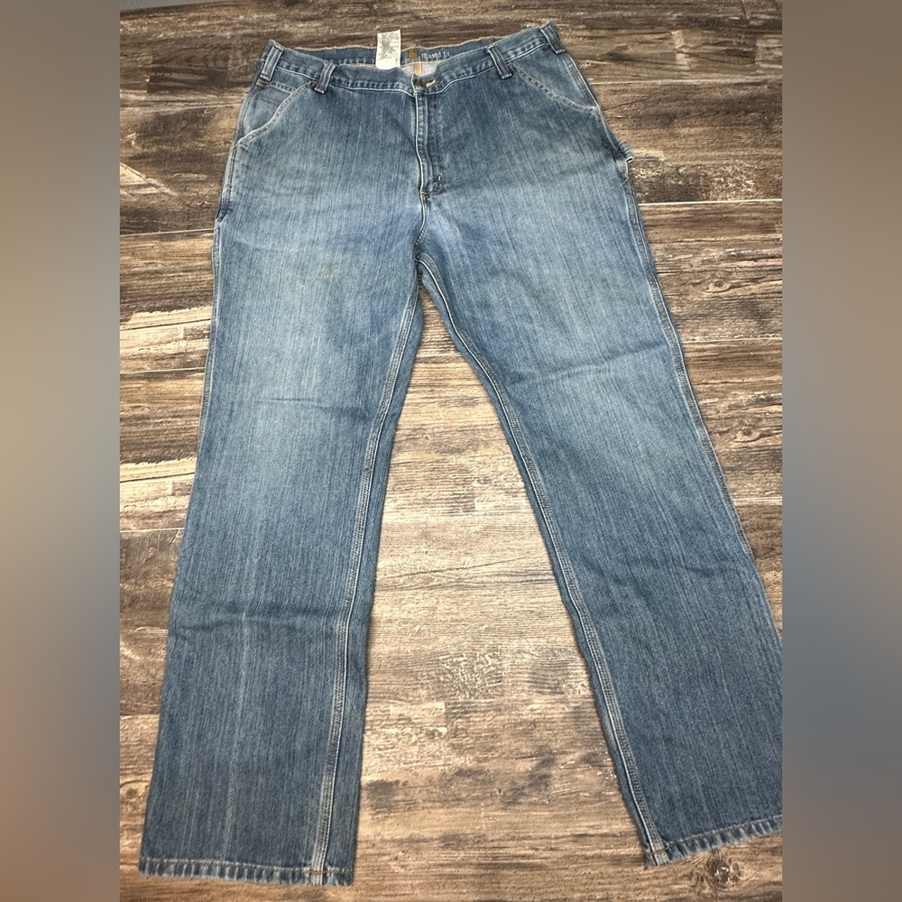 Carhartt Carpenter Jeans Relaxed Fit 40x34 Workwear Denim Utility